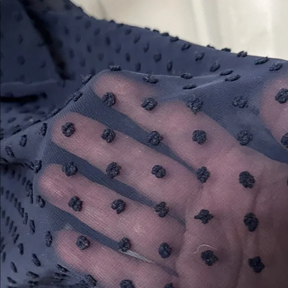 NWT J. Crew Cameron Swiss Dot Dress In Navy With Pockets - Picture 3 of 12